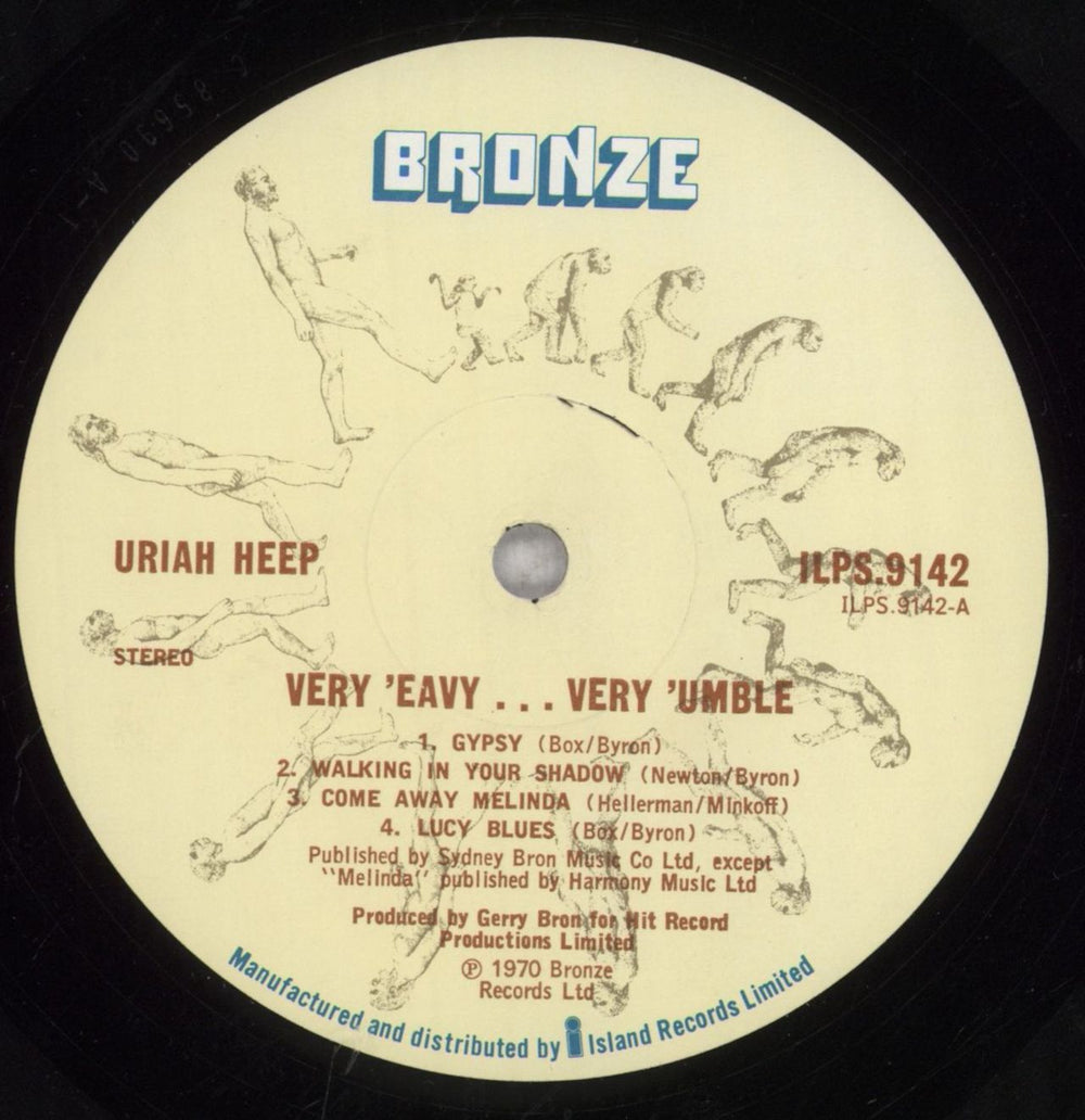 Uriah Heep Very 'Eavy Very 'Umble German vinyl LP album (LP record) URILPVE652113