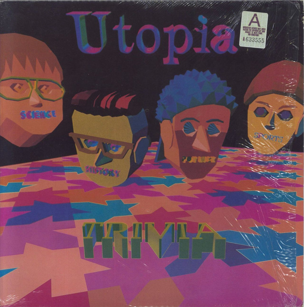 Utopia (US) Trivia - Shrink US vinyl LP album (LP record) PB6053