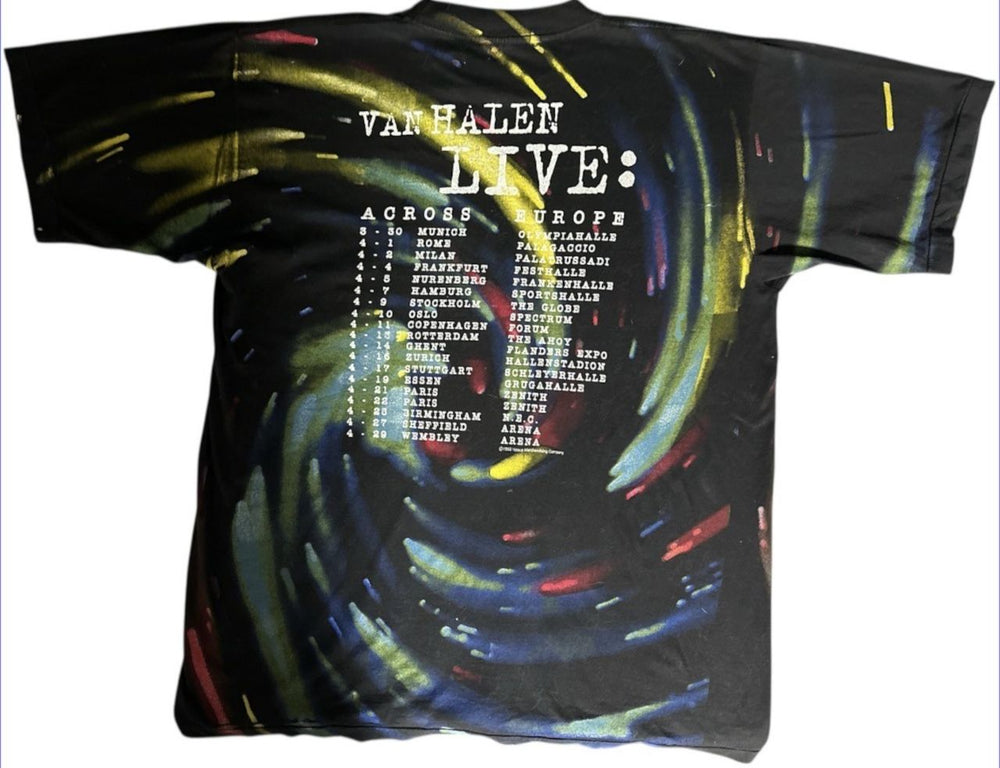 Van Halen Live: Across Europe '93 - Vintage Original UK t-shirt