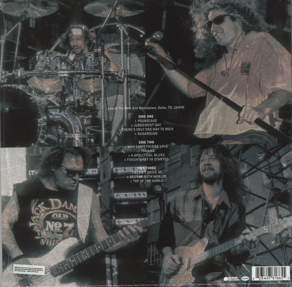 Van Halen Live In Dallas 1991 - Sealed US 2-LP vinyl record set (Double LP Album) 603497818655