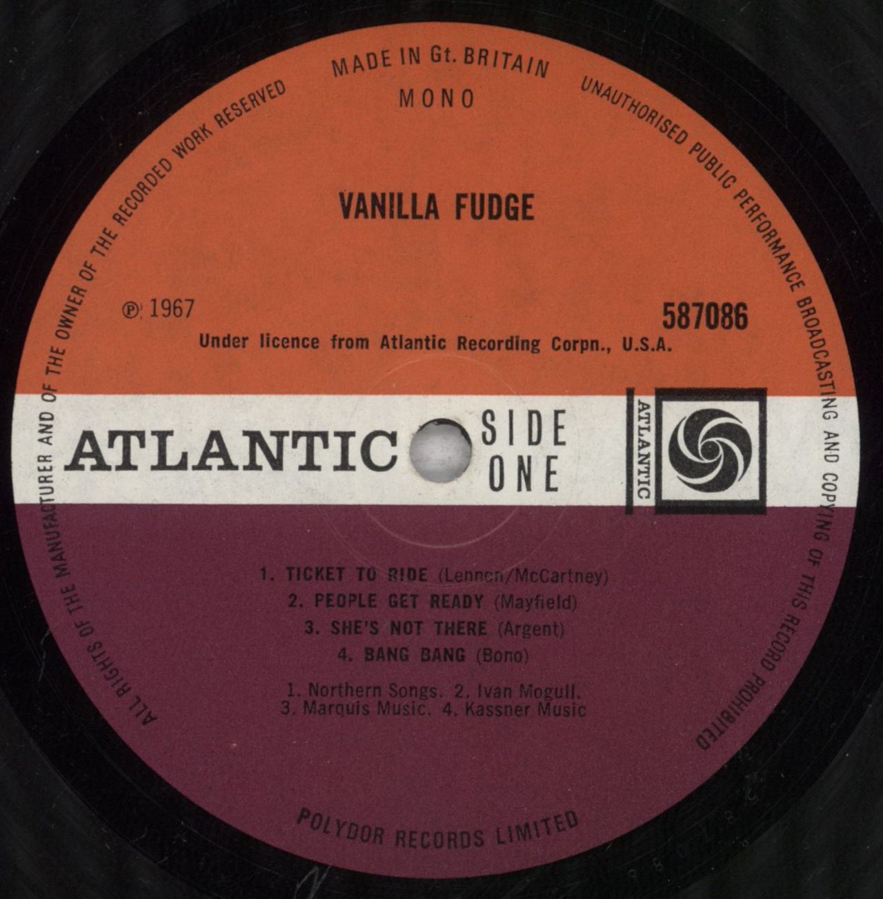 Vanilla Fudge Vanilla Fudge - VG UK Vinyl LP — RareVinyl.com
