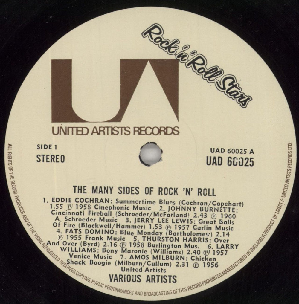 Various-50s/Rock & Roll/Rockabilly The Many Sides Of Rock 'n' Roll UK 2-LP vinyl record set (Double LP Album) 50V2LTH339542