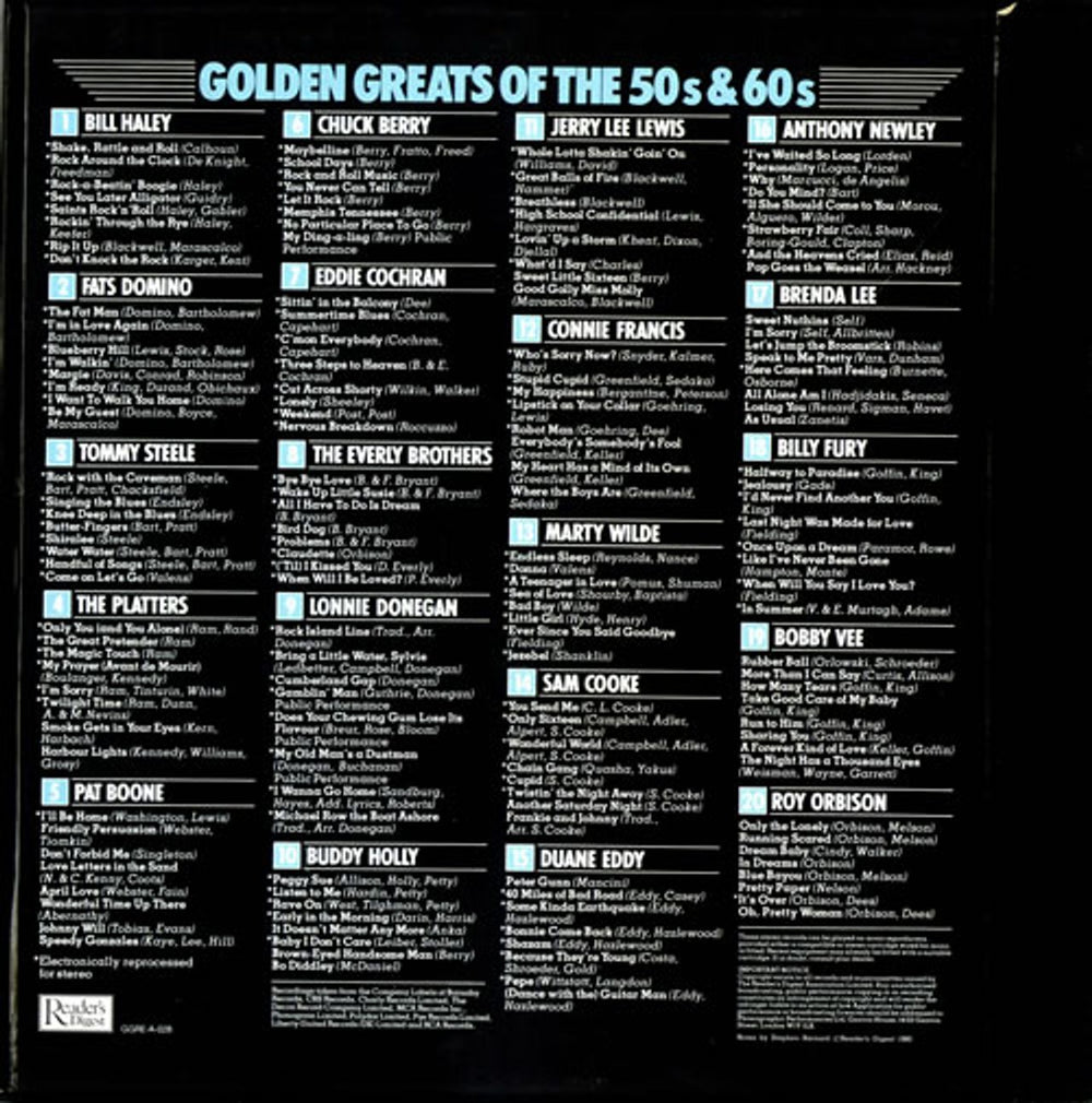 Various-60s & 70s Golden Greats Of The 50s & 60s UK Vinyl Box Set SVAVXGO483653