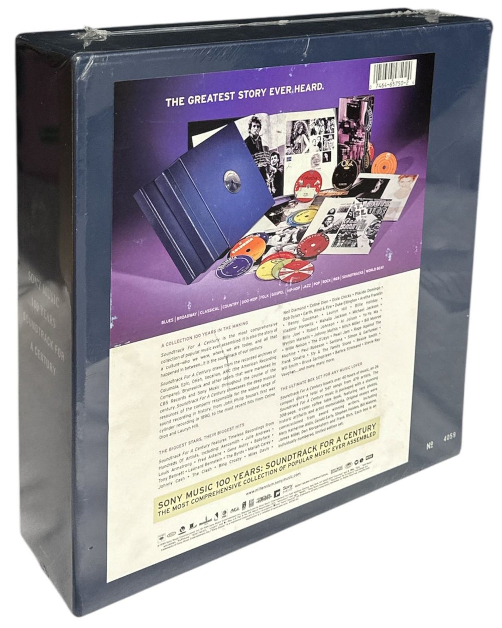Various Artists Sony Music 100 Years: Soundtrack For A Century - Sealed US CD Album Box Set 074646575024