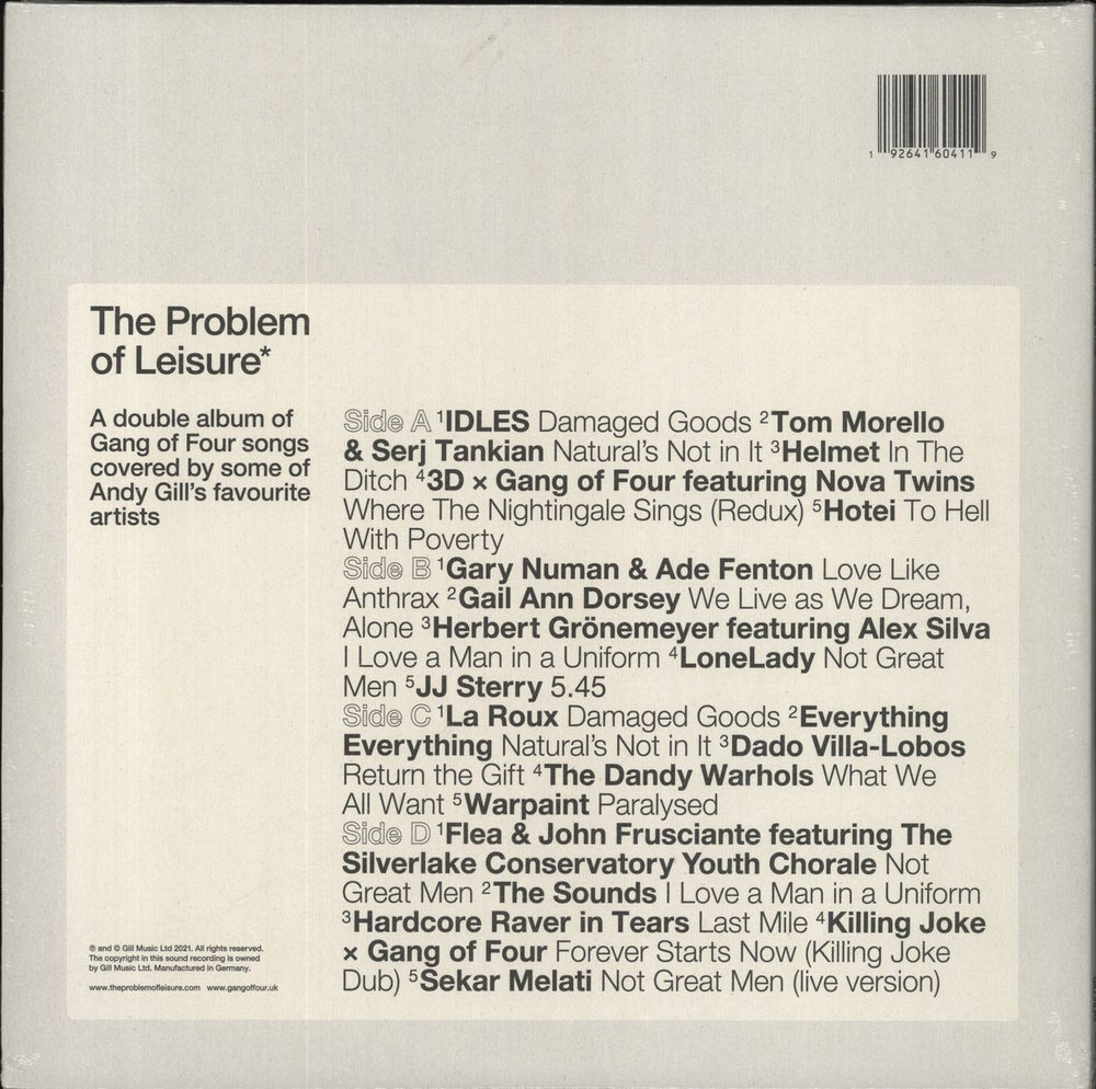 Various Artists The Problem Of Leisure: A Celebration Of Andy Gill & Gang Of Four - Yellow Vinyl - Sealed UK vinyl LP album (LP record) 192641604119