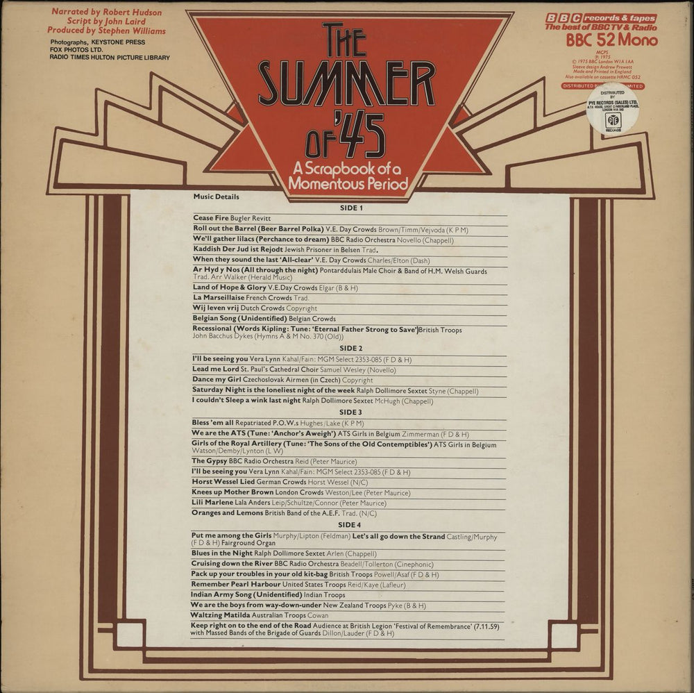 Various Artists The Summer Of '45 UK 2-LP vinyl record set (Double LP Album)