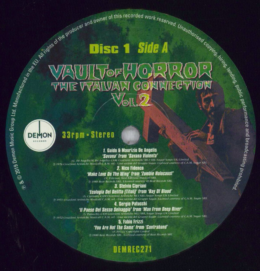 Various Artists Vault Of Horror – The Italian Connection Vol. 2 UK 2-LP vinyl record set (Double LP Album) VAR2LVA840682