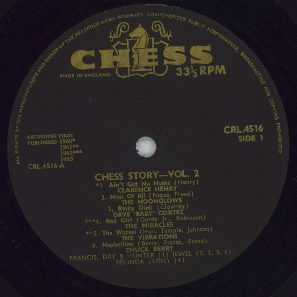 Various-Blues & Gospel Chess Story Volume 2 UK vinyl LP album (LP record) V-BLPCH847773