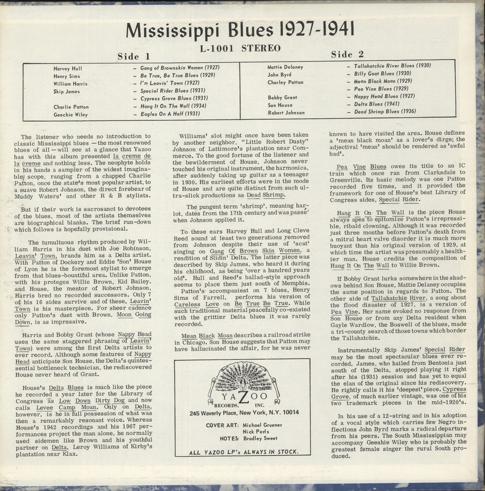 Various-Blues & Gospel Mississippi Blues US vinyl LP album (LP record)