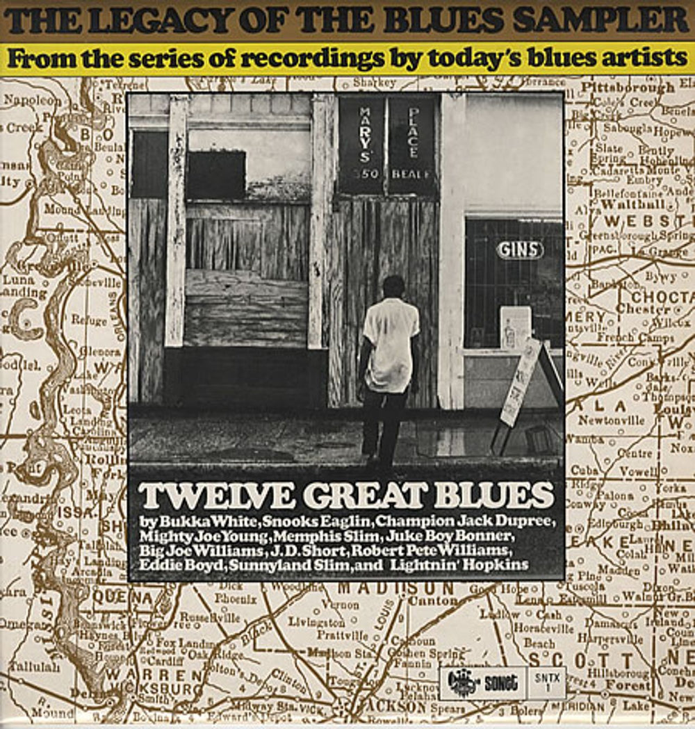 Various-Blues & Gospel The Legacy Of The Blues Sampler UK vinyl LP album (LP record) SNTX1