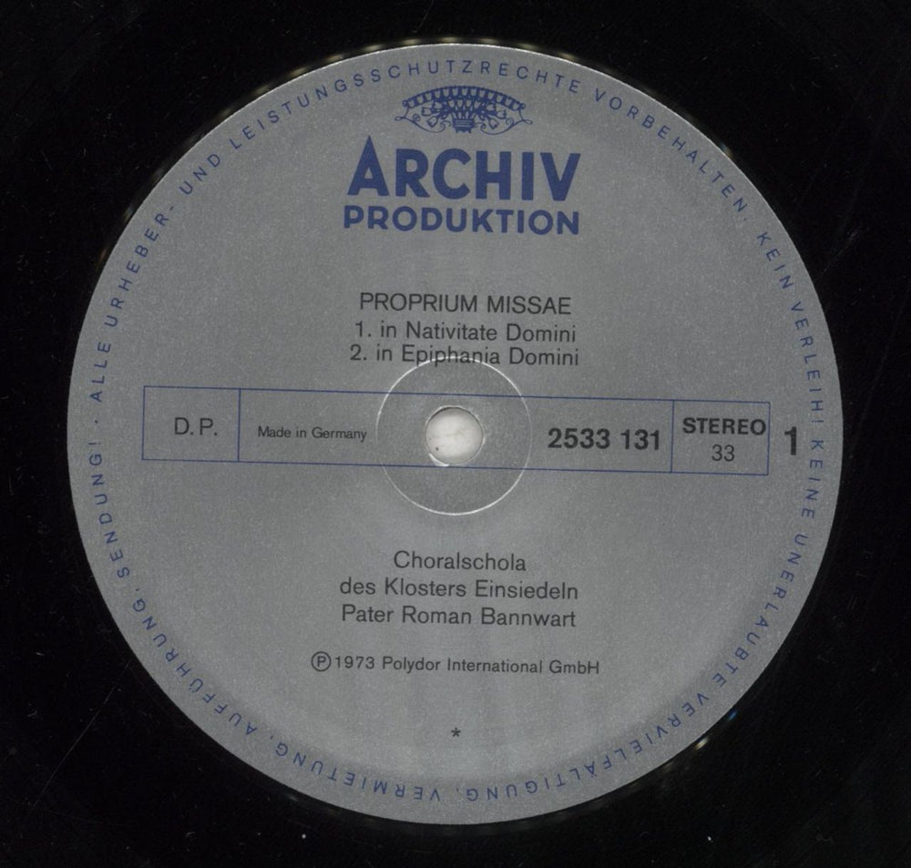 Various-Choral & Gregorian Chanting Gregorianischer Choral German vinyl LP album (LP record) XA5LPGR540141