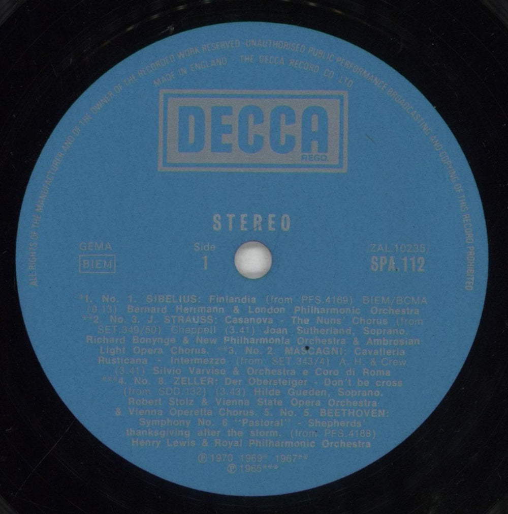 Various-Classical & Orchestral The World Of 'Your Hundred Best Tunes' - The Top Ten UK vinyl LP album (LP record) VAFLPTH670155