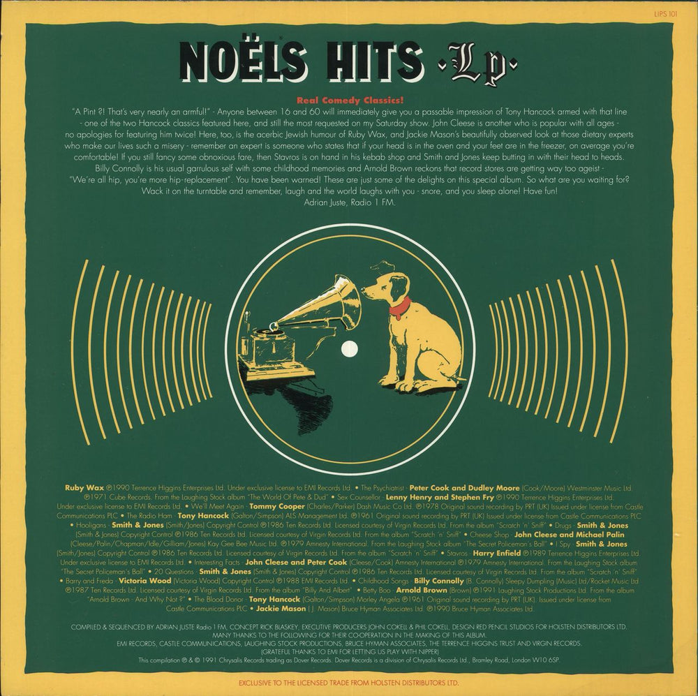 Various-Comedy Noels Hits LP UK vinyl LP album (LP record)
