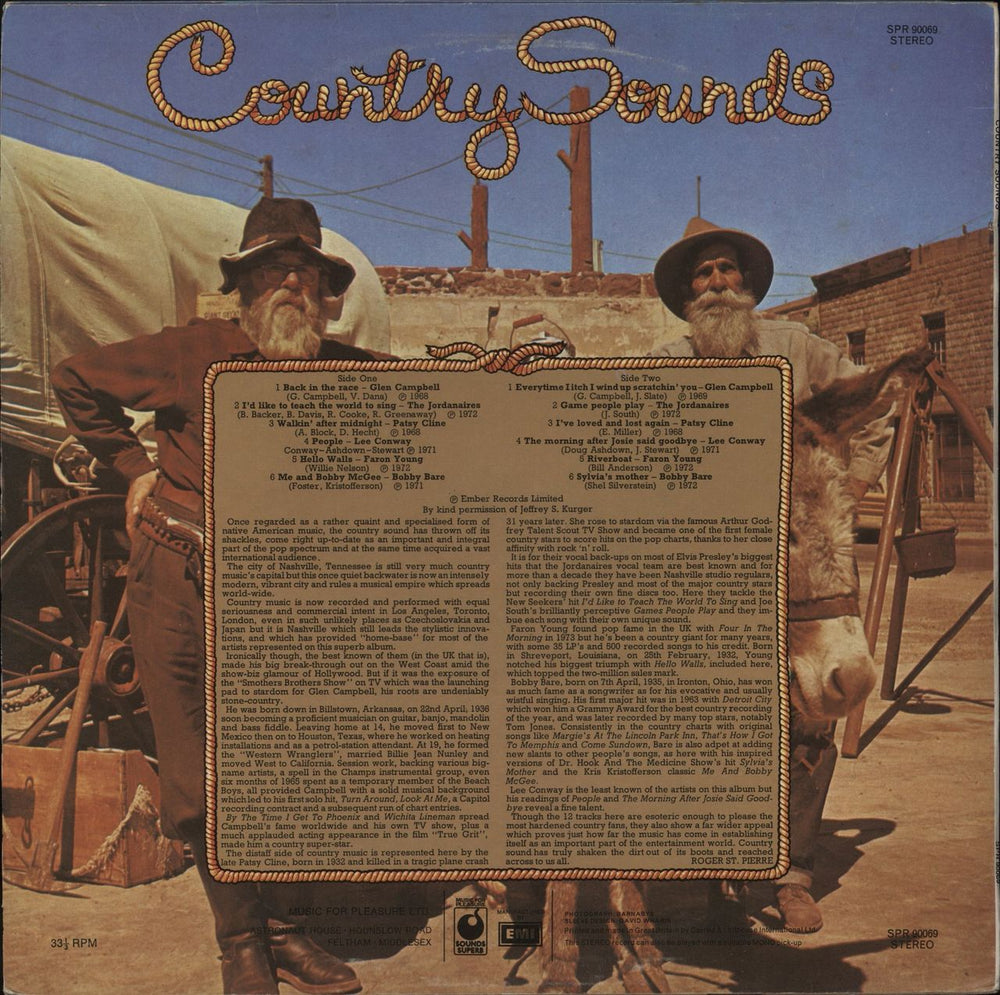Various-Country Country Sounds UK vinyl LP album (LP record)
