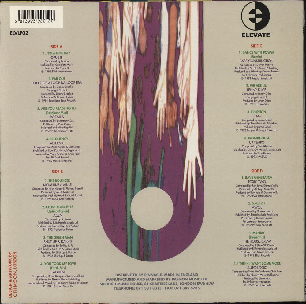 Various-Dance Rave II - Strictly Hardcore! UK 2-LP vinyl record set (Double LP Album) 5013993920120