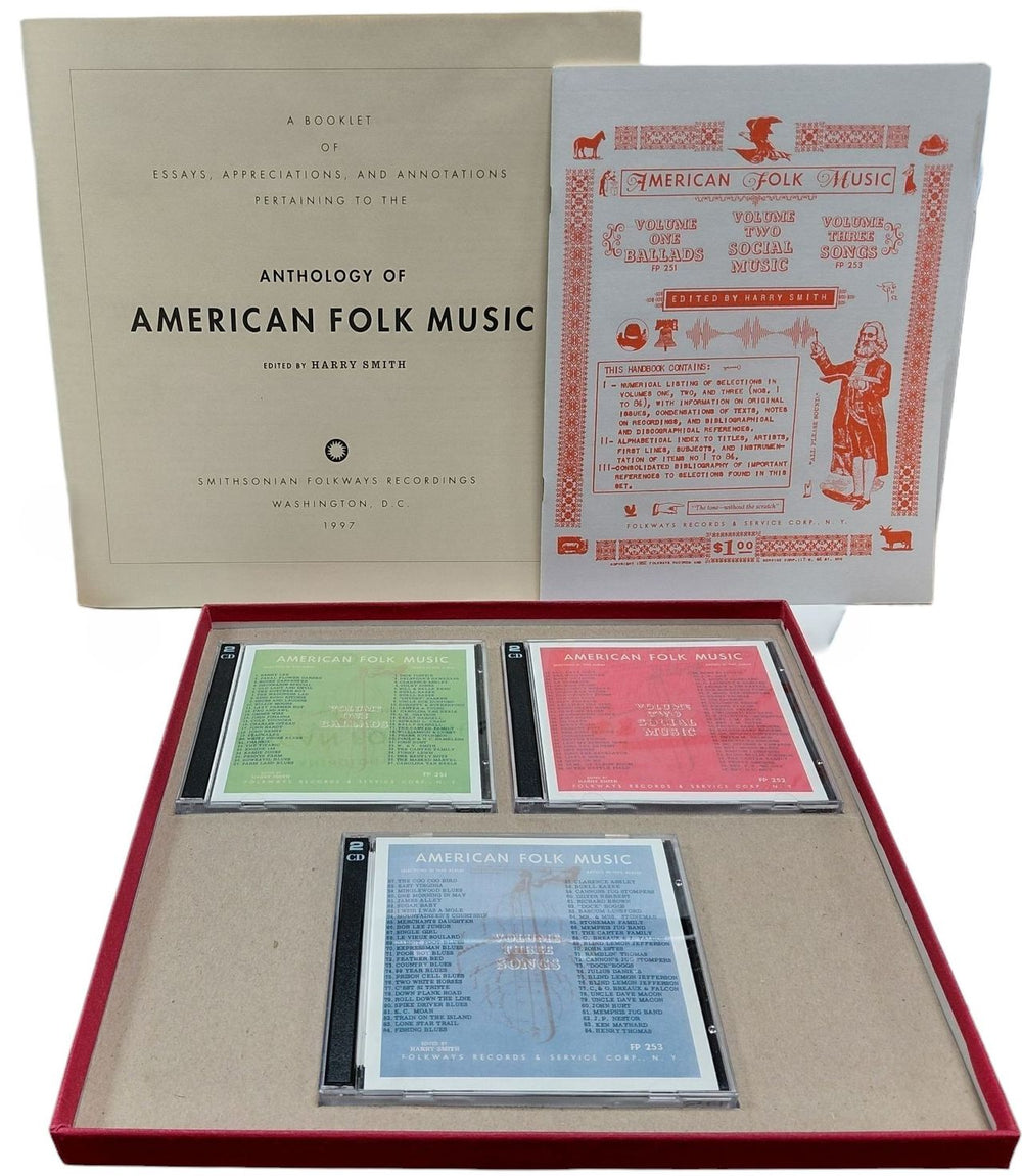 Various-Folk Anthology Of American Folk Music US CD Album Box Set