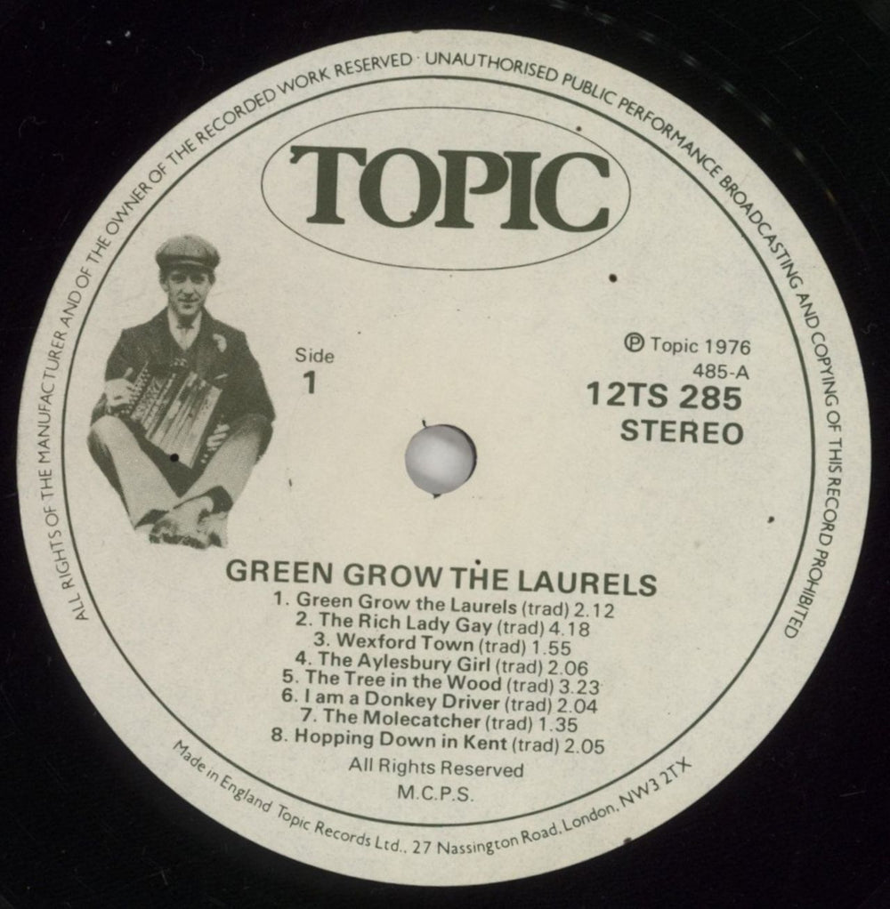 Various-Folk Green Grow The Laurels UK vinyl LP album (LP record) V-FLPGR602503