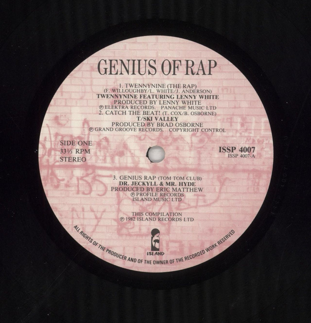 Various-Hip Hop & Rap Genius Of Rap UK vinyl LP album (LP record) VB6LPGE853486