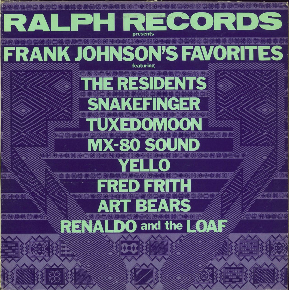 Various-Indie Frank Johnson's Favorites US vinyl LP album (LP record) RR-8110