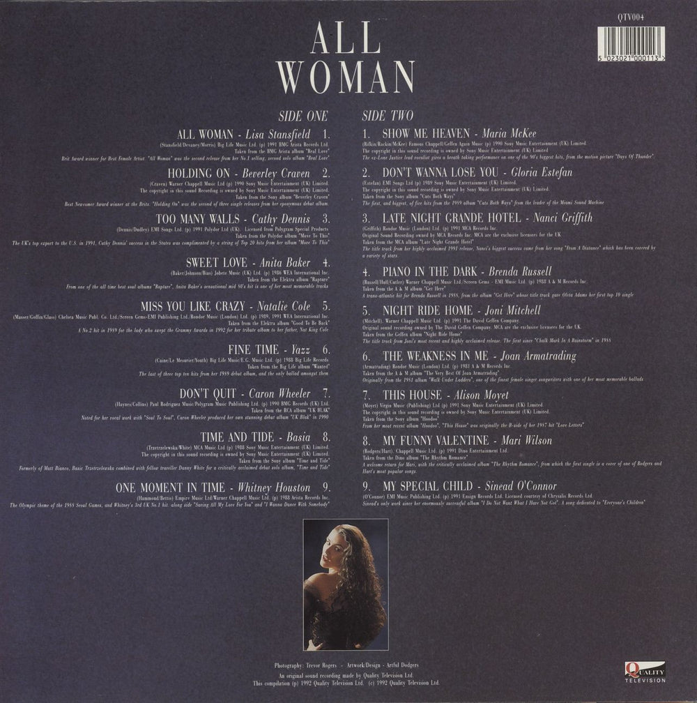 Various-Pop All Woman UK vinyl LP album (LP record) 5023021000113