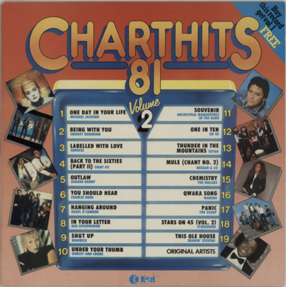 Various-Pop Chart Hits 81 - Volumes 1 & 2 UK 2-LP vinyl record set (Double LP Album) NE1142