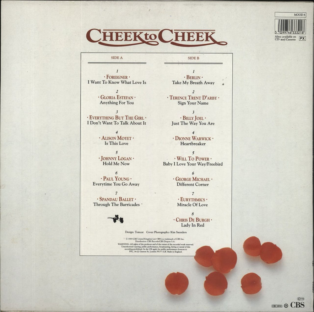 Various-Pop Cheek To Cheek UK vinyl LP album (LP record) 5099746333218