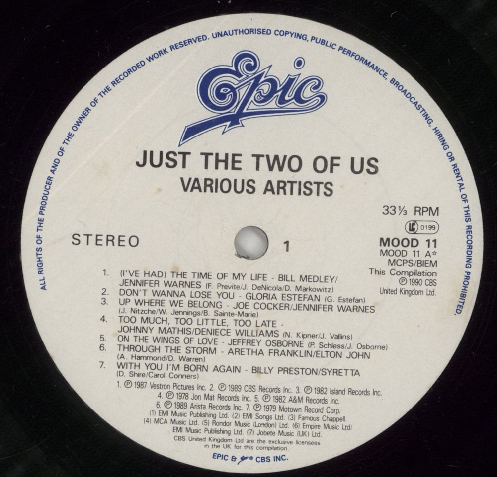 Various-Pop Just The Two Of Us UK vinyl LP album (LP record) 7VALPJU718954