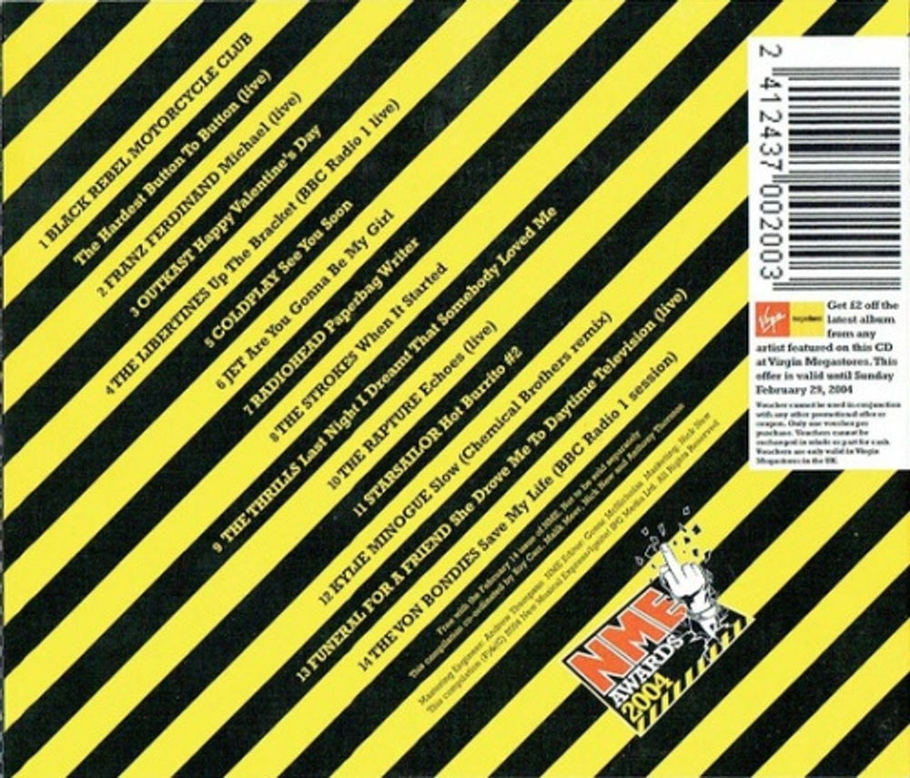 Various-Pop NME Awards 2004 Rare And Unreleased UK CD album (CDLP) 7VACDNM326872