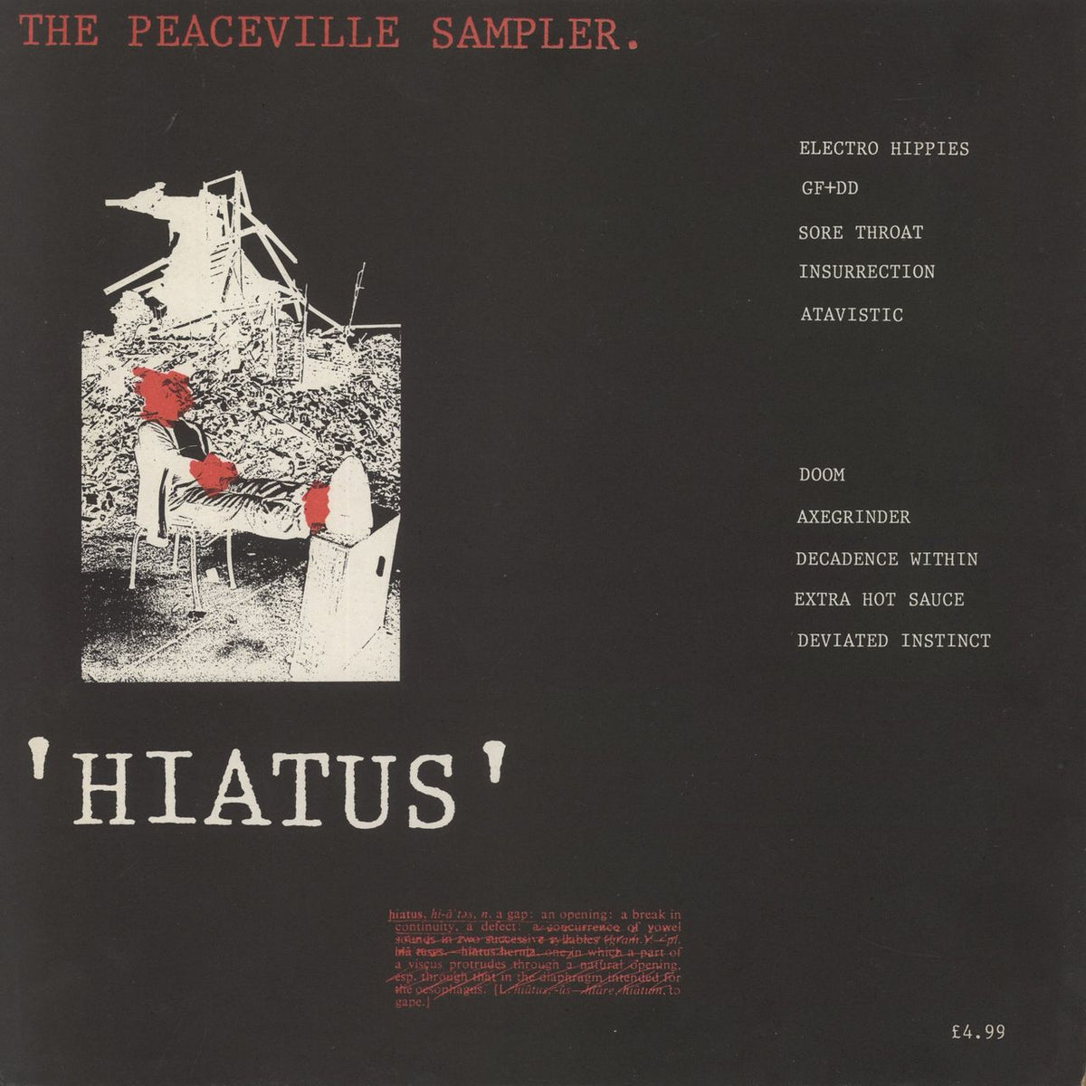 Various-Punk & New Wave Hiatus (The Peaceville Sampler.) UK