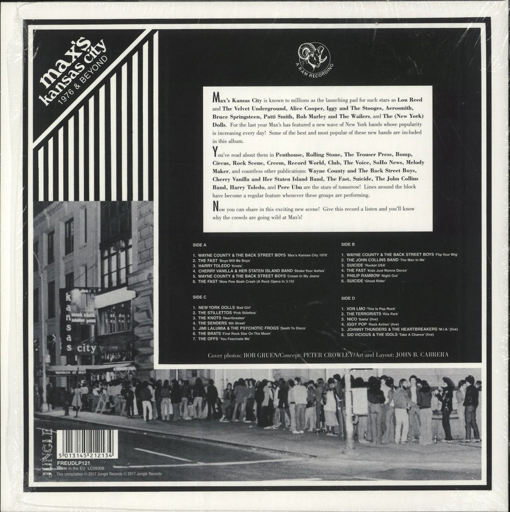 Various-Punk & New Wave Max's Kansas City 1976 & Beyond - RSD17 - Red Vinyl - Shrink UK 2-LP vinyl record set (Double LP Album) 5013145212134