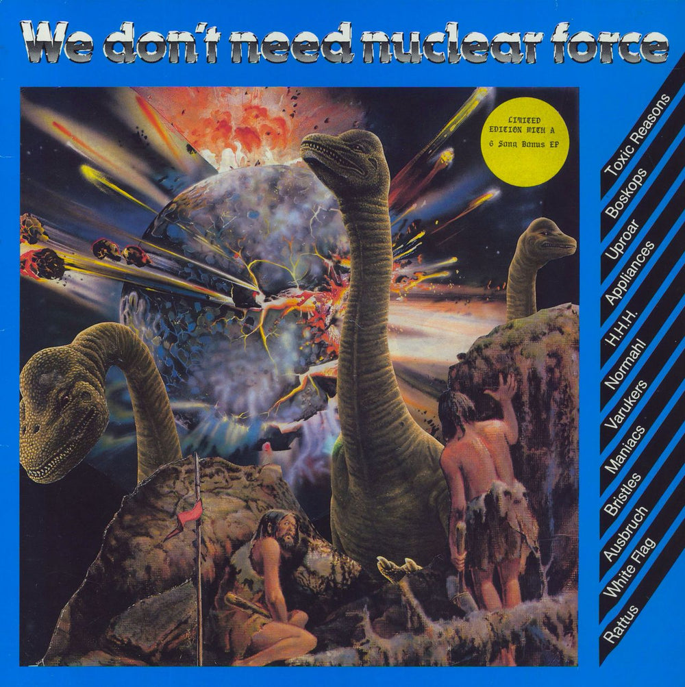 Various-Punk & New Wave We Don't Need Nuclear Force + 7" German vinyl LP album (LP record) MÜLLEIMER015