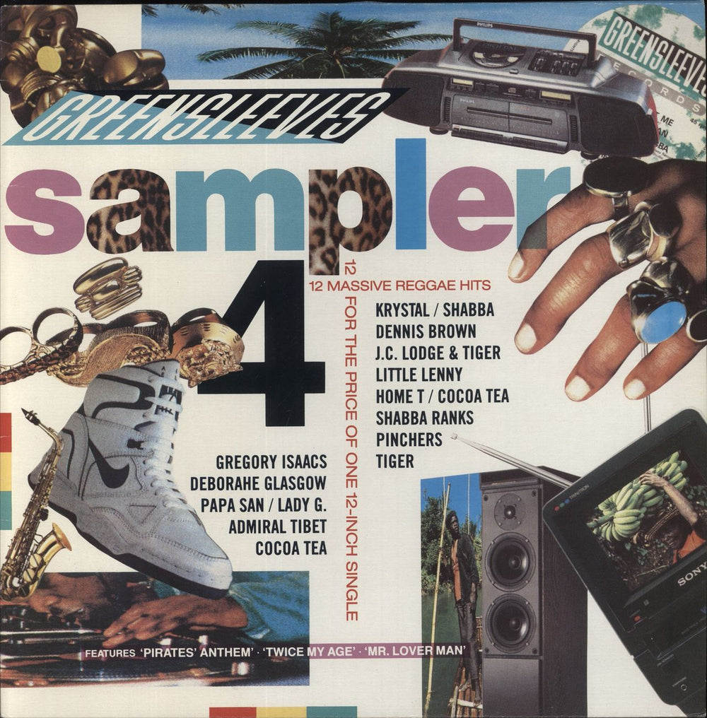 Various-Reggae & Ska Greensleeves Sampler 4 UK vinyl LP album (LP record) GREZ4