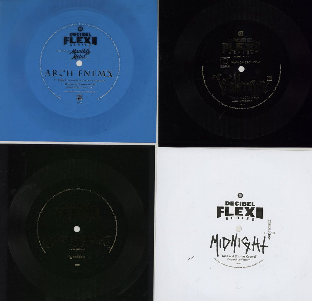 Various-Rock & Metal Decibel Flexi Series - Collection of 10 x 7" Flexi Discs US 7" vinyl single (7 inch record / 45) RVA07DE759955