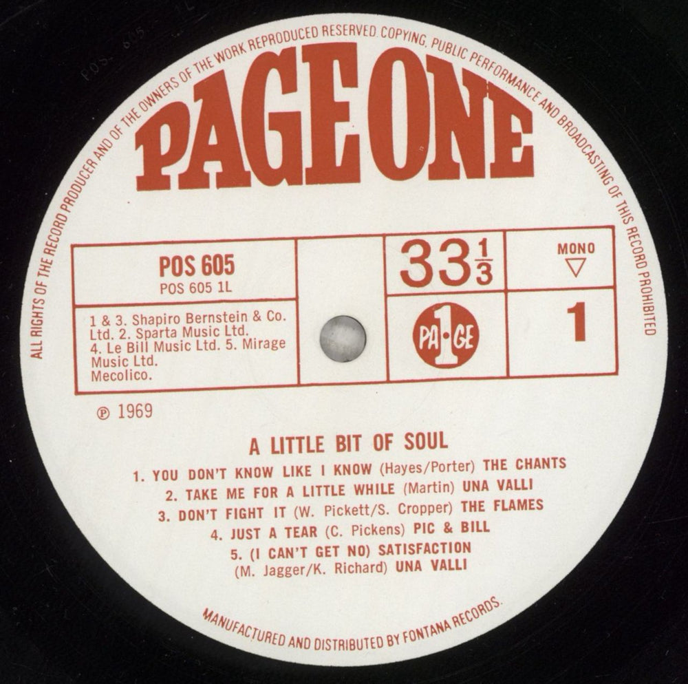 Various-Soul & Funk A Little Bit Of Soul UK vinyl LP album (LP record) SJFLPAL855966