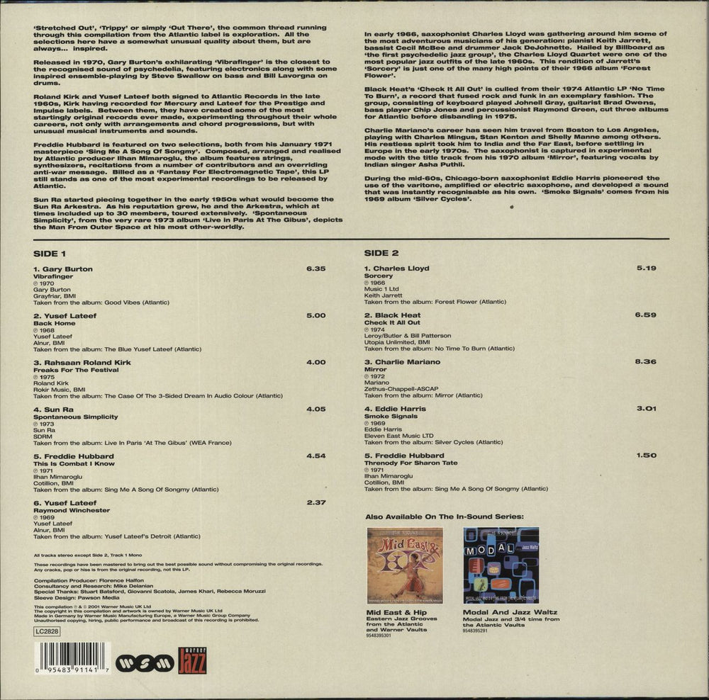 Various-Soul & Funk Psychedelic Jazz And Soul [From The Atlantic And Warner Vaults] UK vinyl LP album (LP record) 095483911417