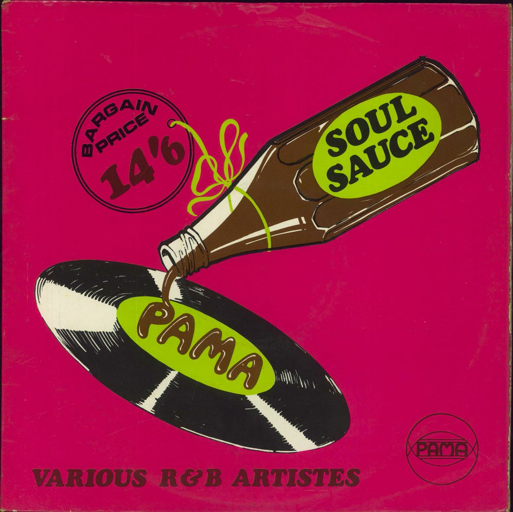 Various-Soul & Funk Soul Sauce UK vinyl LP album (LP record) PMLP8SP