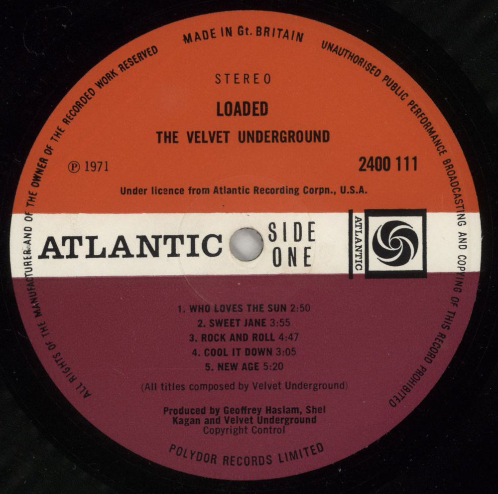 Velvet Underground Loaded - EX UK vinyl LP album (LP record) VUNLPLO613617