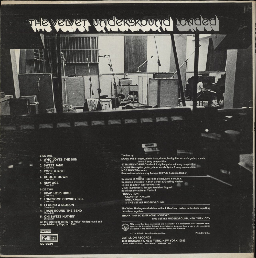 Velvet Underground Loaded US vinyl LP album (LP record)