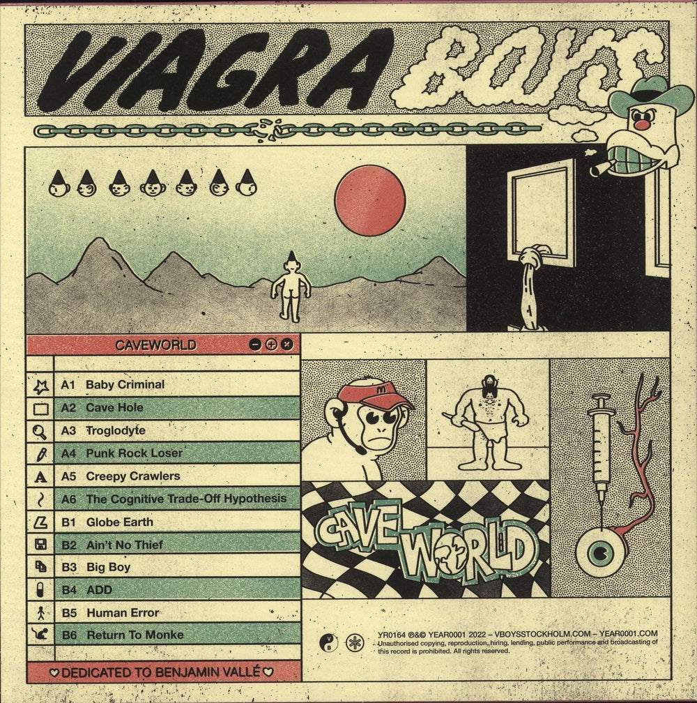 Viagra Boys Cave World UK vinyl LP album (LP record) 5056167170778