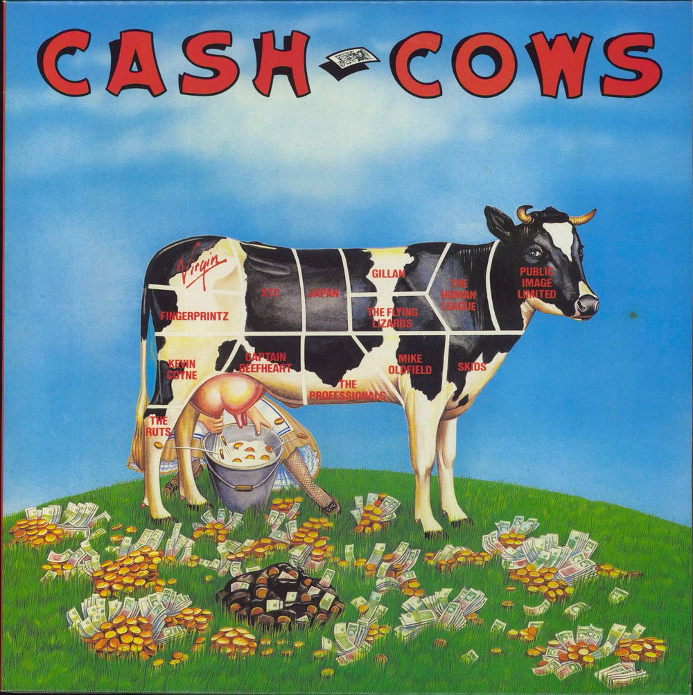 Virgin Cash Cows - 1st UK vinyl LP album (LP record) MILK1