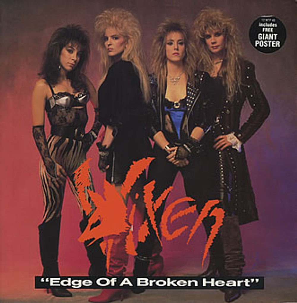 Vixen Edge Of A Broken Heart - EX UK 12" vinyl single (12 inch record / Maxi-single) 12MTP48