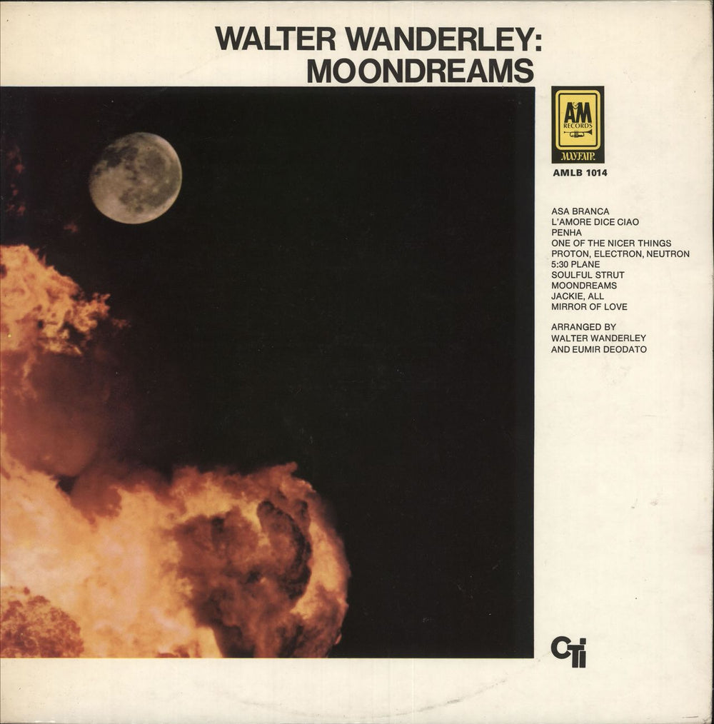 Walter Wanderley Moondreams UK vinyl LP album (LP record) AMLB1014