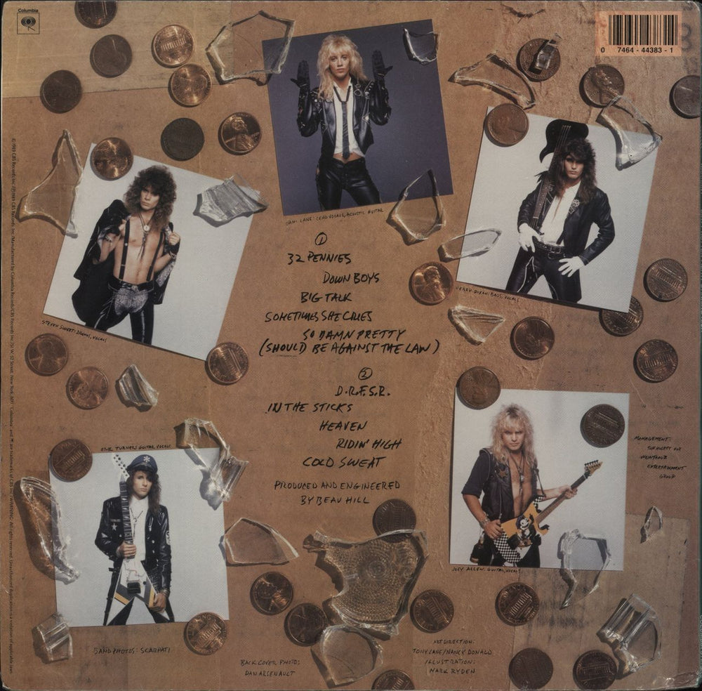 Warrant Dirty Rotten Filthy Stinking Rich - Sealed US vinyl LP album (LP record) 074644438314