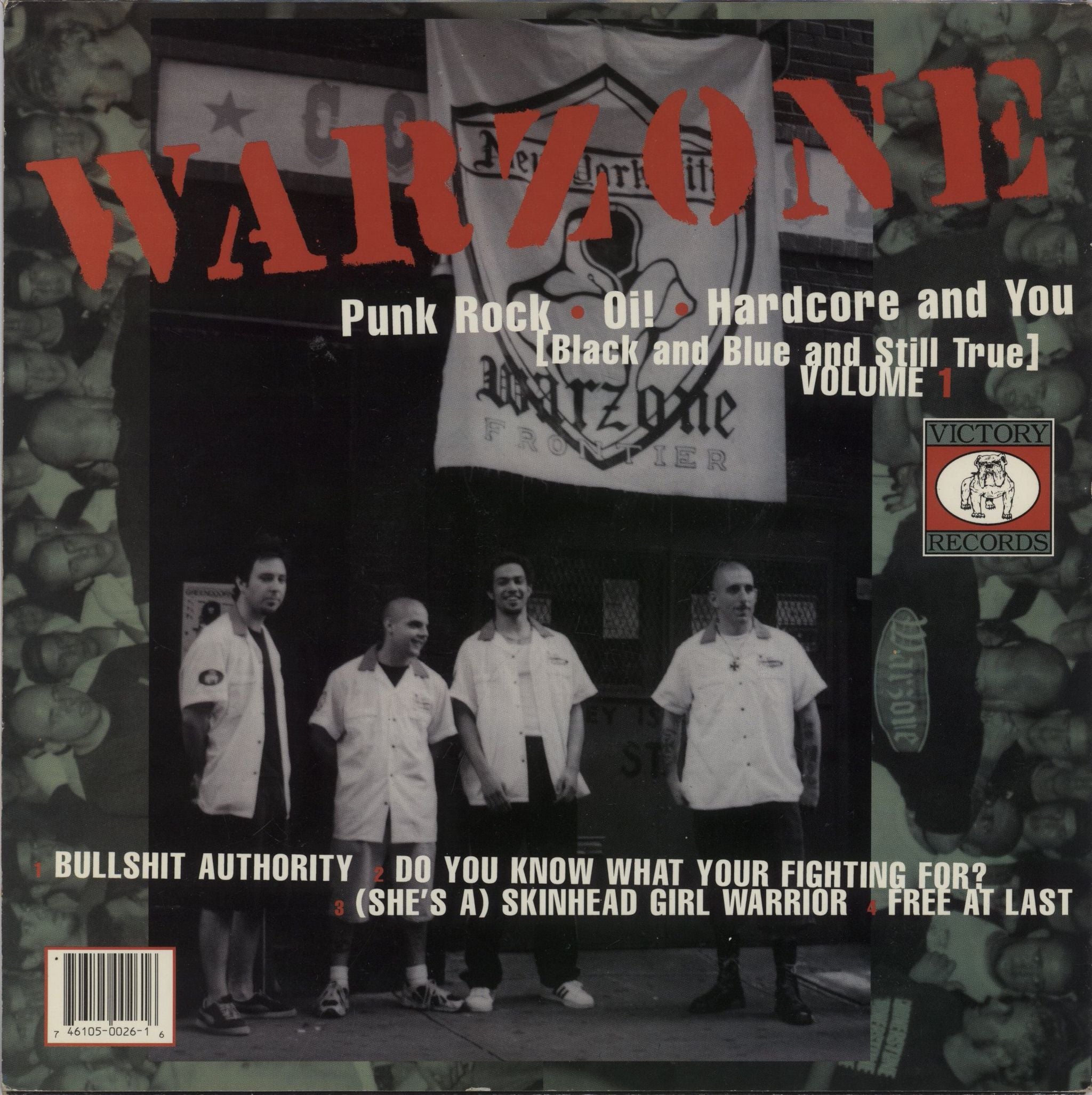 Warzone Split US 10\" vinyl single (10 inch record)
