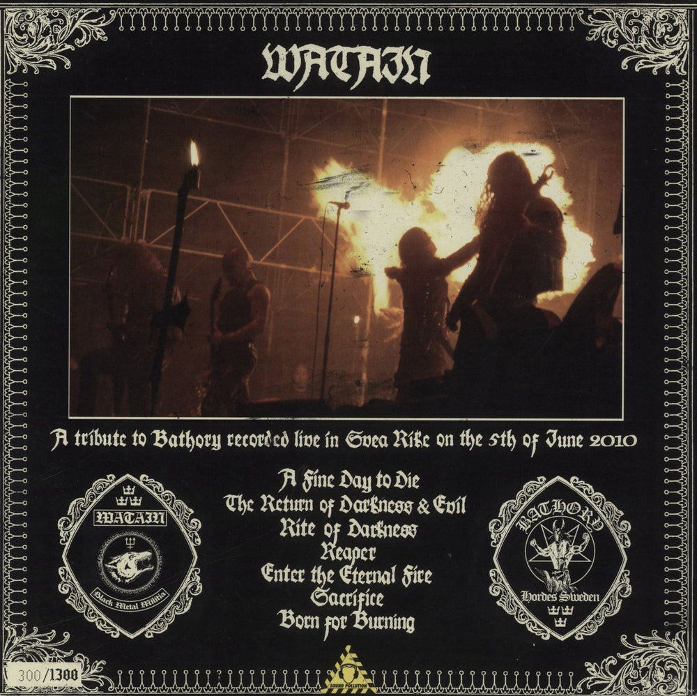 Watain Tonight We Raise Our Cups And Toast In Angels Blood - A Tribute To Bathory Swedish vinyl LP album (LP record)