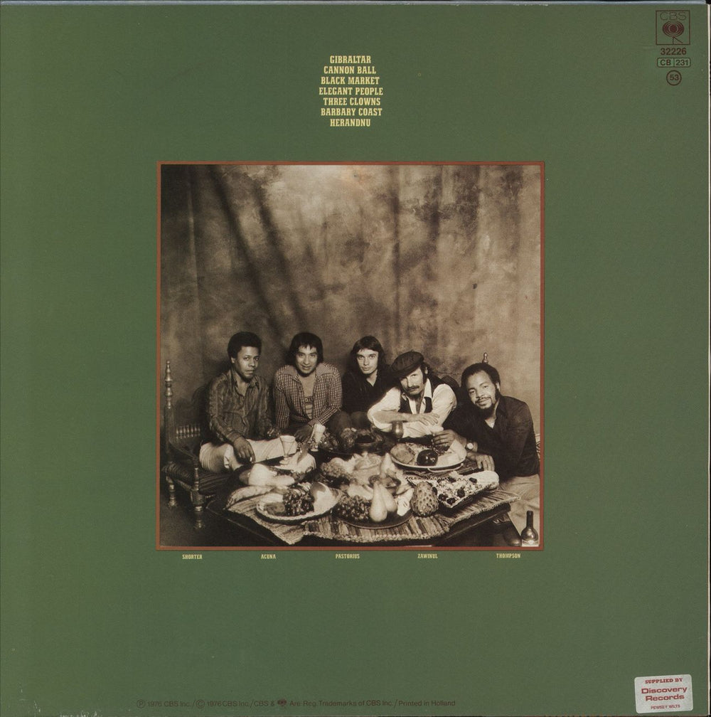 Weather Report Black Market - Red Label - Nice Price Sticker UK vinyl LP album (LP record)