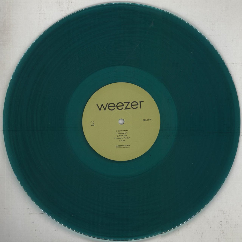 Weezer Weezer [The Green Album] - Green Vinyl US vinyl LP album (LP record) WEELPWE852042