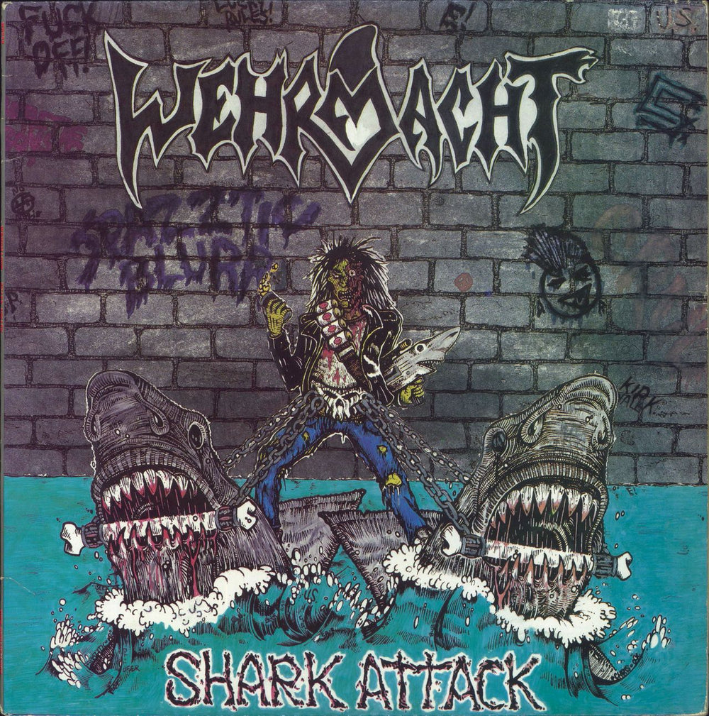 Wehrmacht Shark Attack US vinyl LP album (LP record) NRR23