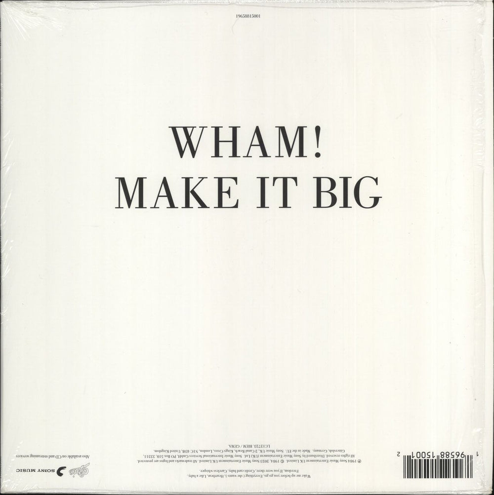 Wham Make It Big - White Vinyl UK vinyl LP album (LP record) 196588150012