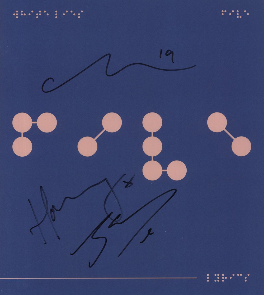 White Lies Five - Braille Lyric Booklet - Autographed UK memorabilia